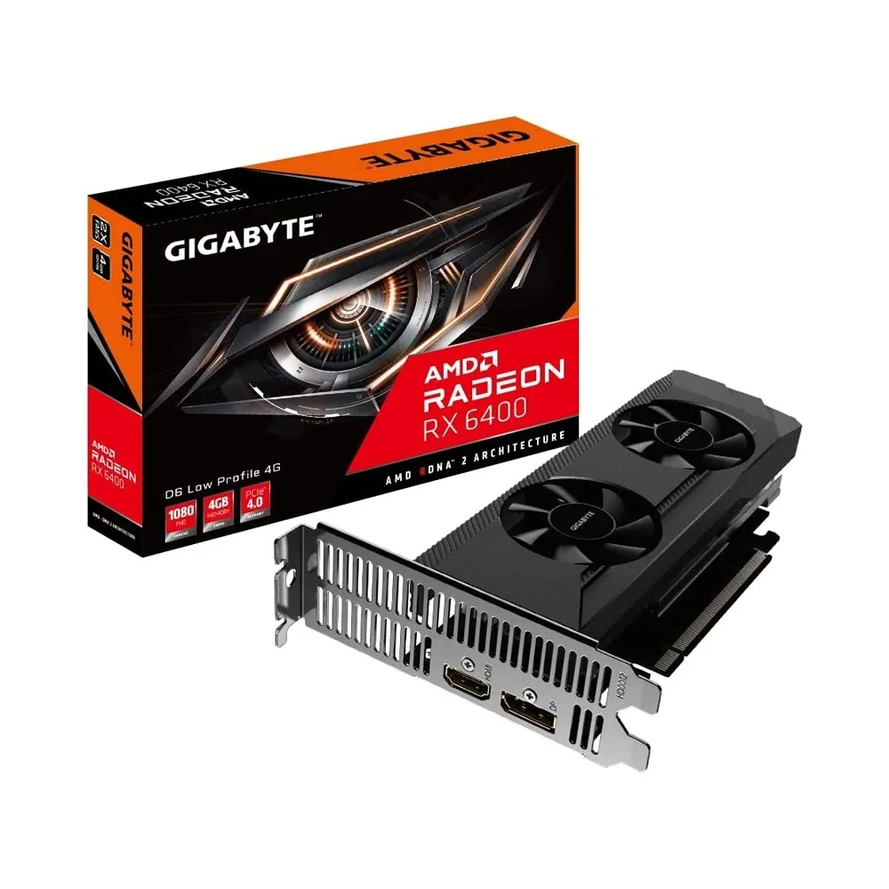 GIGABYTE RADEON RX 6400 D6 LOW PROFILE 4G 4GB GDDR6