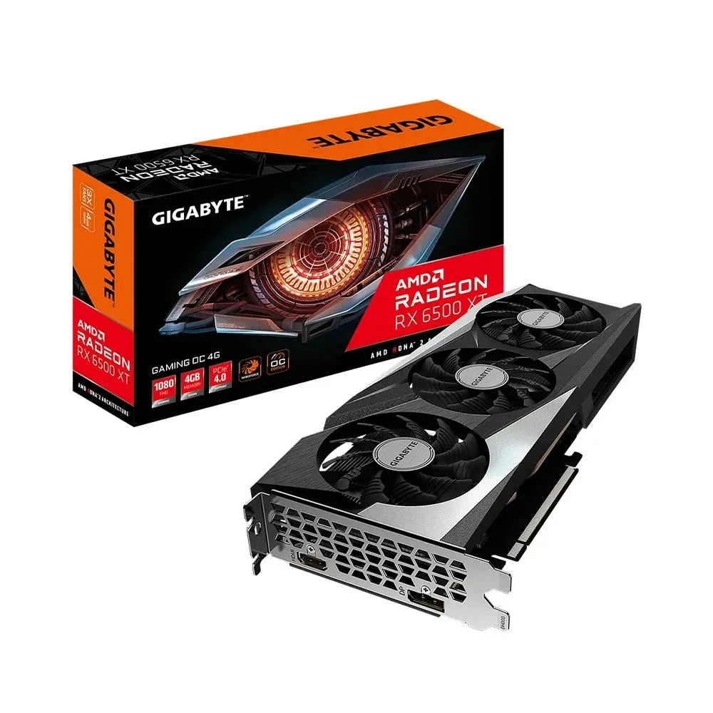 CARD MÀN HÌNH GIGABYTE RADEON RX 6500 XT GAMING OC 4GB GDDR6