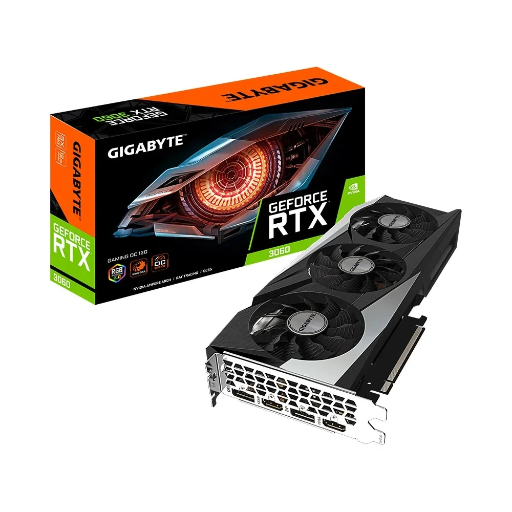 CARD MÀN HÌNH GIGABYTE GEFORCE RTX 3060 GAMING OC 12G 12GB GDDR6