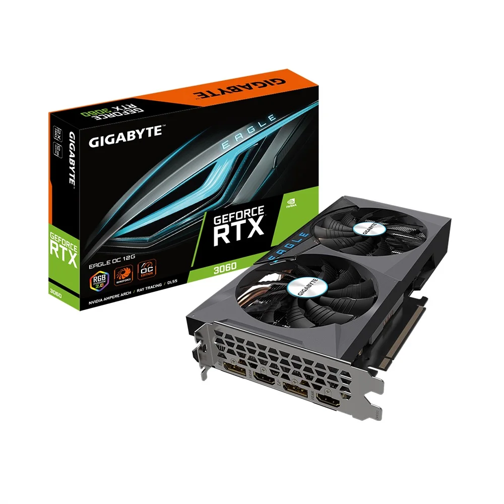 CARD MÀN HÌNH GIGABYTE GEFORCE RTX 3060 EAGLE OC 12G (REV. 2.0) 12GB GDDR6