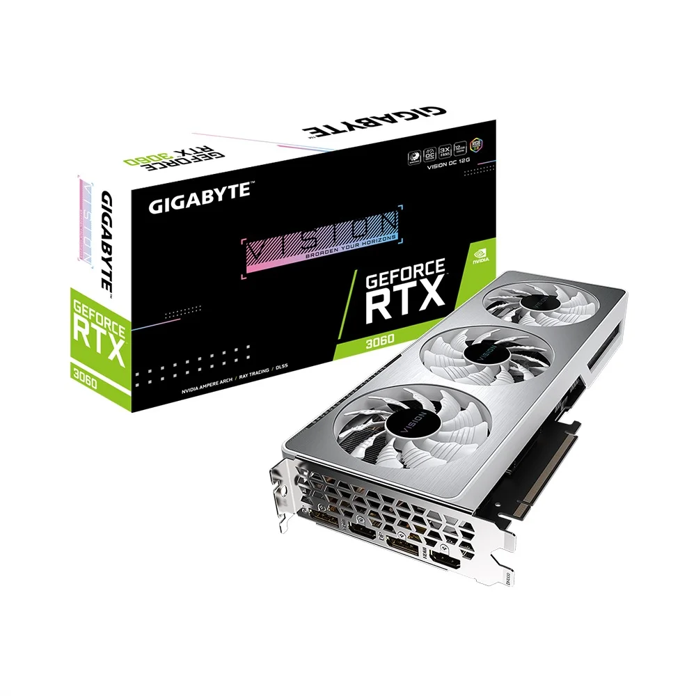 CARD MÀN HÌNH GIGABYTE GEFORCE RTX 3060 VISION OC 12G (REV. 2.0) 12GB GDDR6