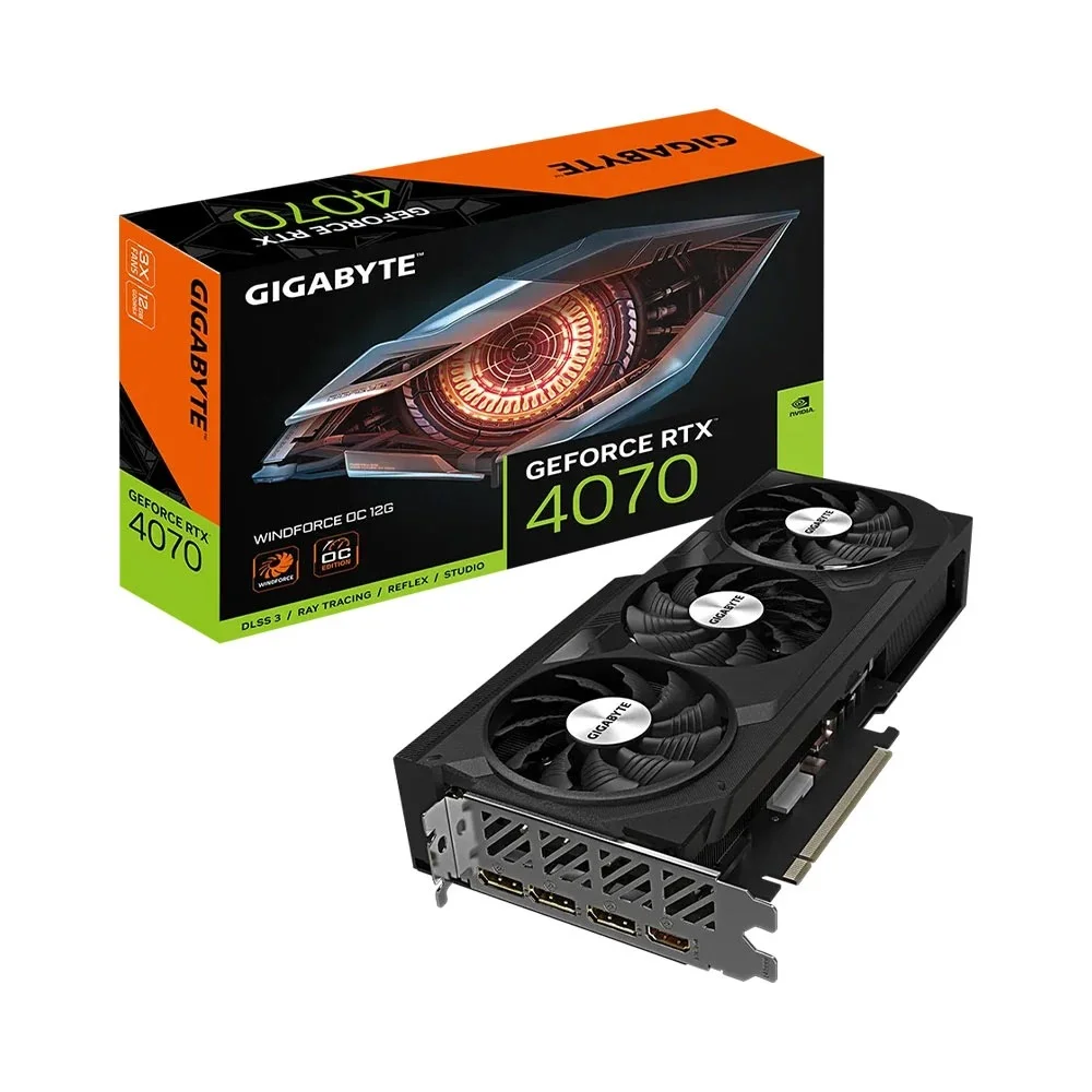 CARD MÀN HÌNH GIGABYTE RTX 4070 WINDFORCE OC 12GB GDDR6X