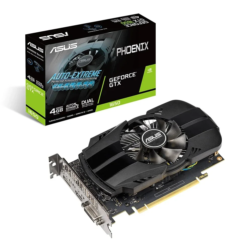 CARD MÀN HÌNH ASUS GEFORCE GTX 1650 4GB GDDR5 PHOENIX