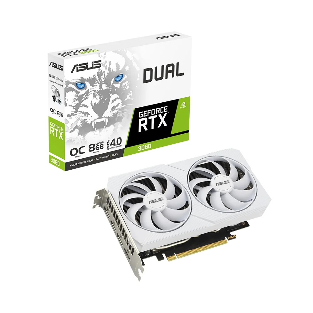 CARD MÀN HÌNH ASUS DUAL-RTX3060-O8G-WHITE 8GB GDDR6