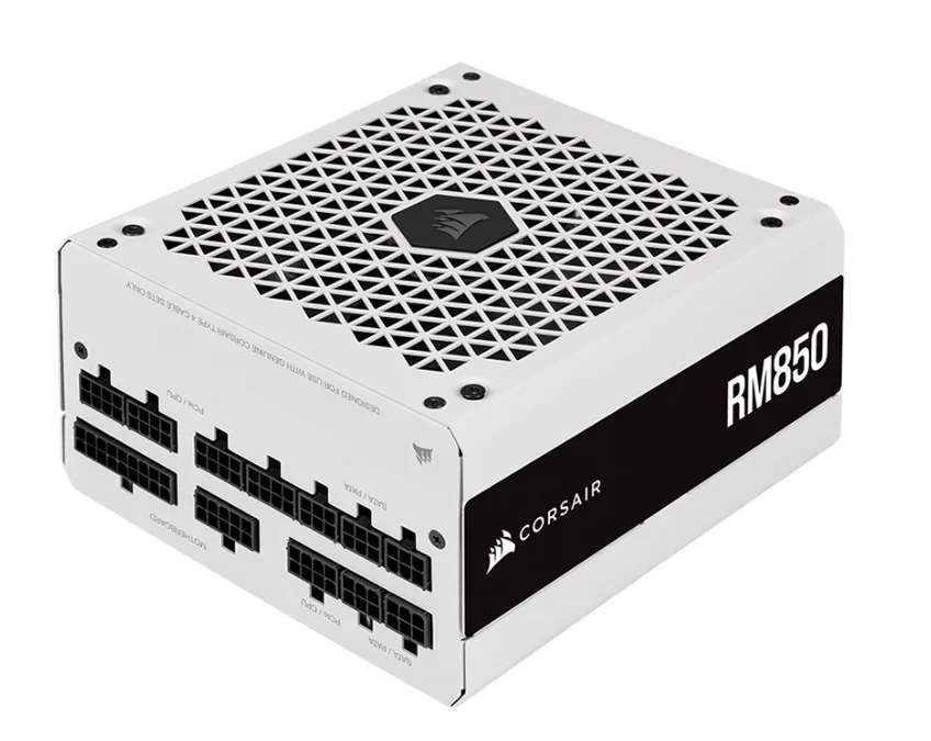 NGUỒN MÁY TÍNH CORSAIR RM850 WHITE 2021 - 850W - 80 PLUS GOLD - FULL MODULAR