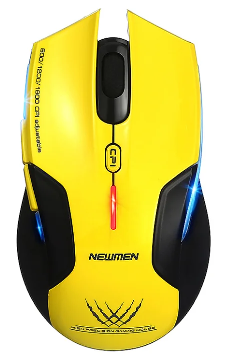 CHUỘT GAMING KHÔNG DÂY NEWMEN E500 PRO (YELLOW)