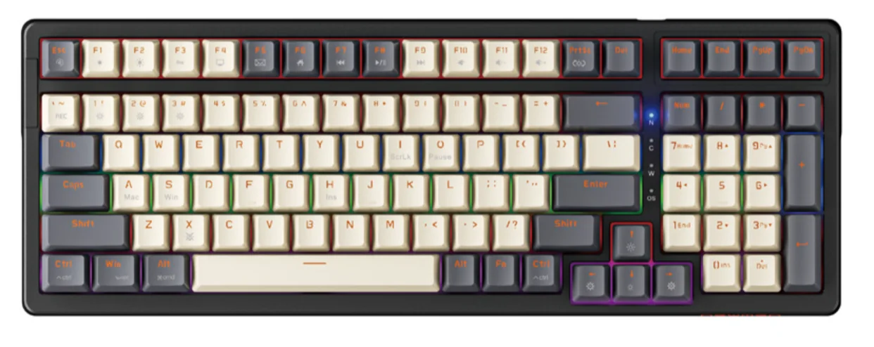 BÀN PHÍM CƠ GAMING NEWMEN GM328 (BROWN x GRAY)