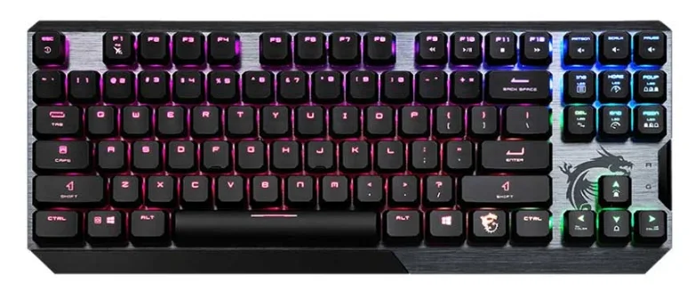 BÀN PHÍM CƠ GAMING CÓ DÂY MSI VIGOR GK50 TKL KAILH LOW PROFILE SWITCH