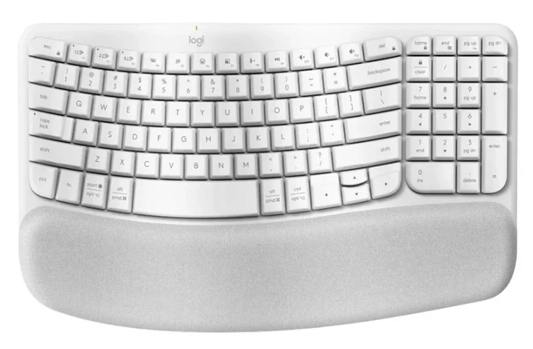 BÀN PHÍM CÔNG THÁI HỌC KHÔNG DÂY LOGITECH WAVE KEYS (WHITE)